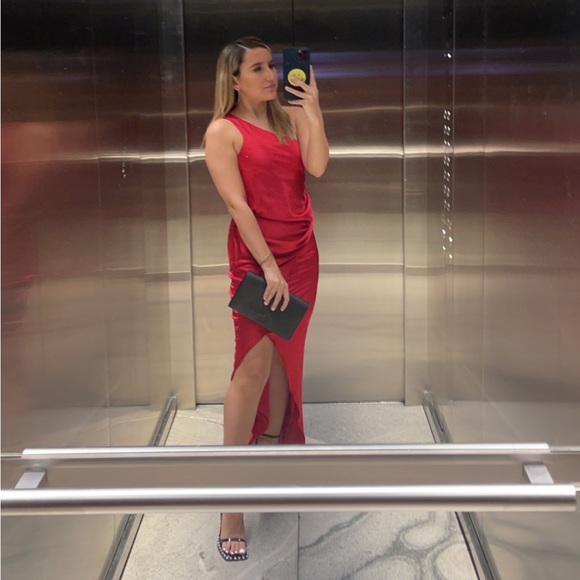 ASOS Red Formal Maxi Dress - Picture 2 of 2